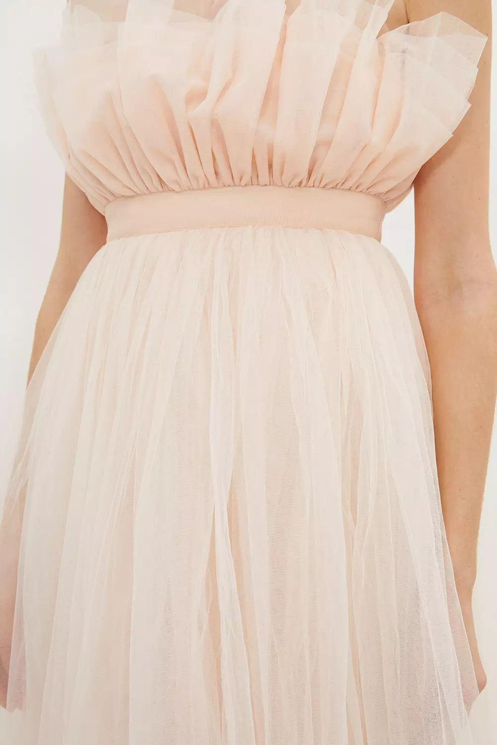 Lydia Millen Corseted Tulle Midi Dress | Karen Millen
